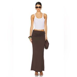 House of Harlow 1960 Espresso Whittney Maxi Skirt